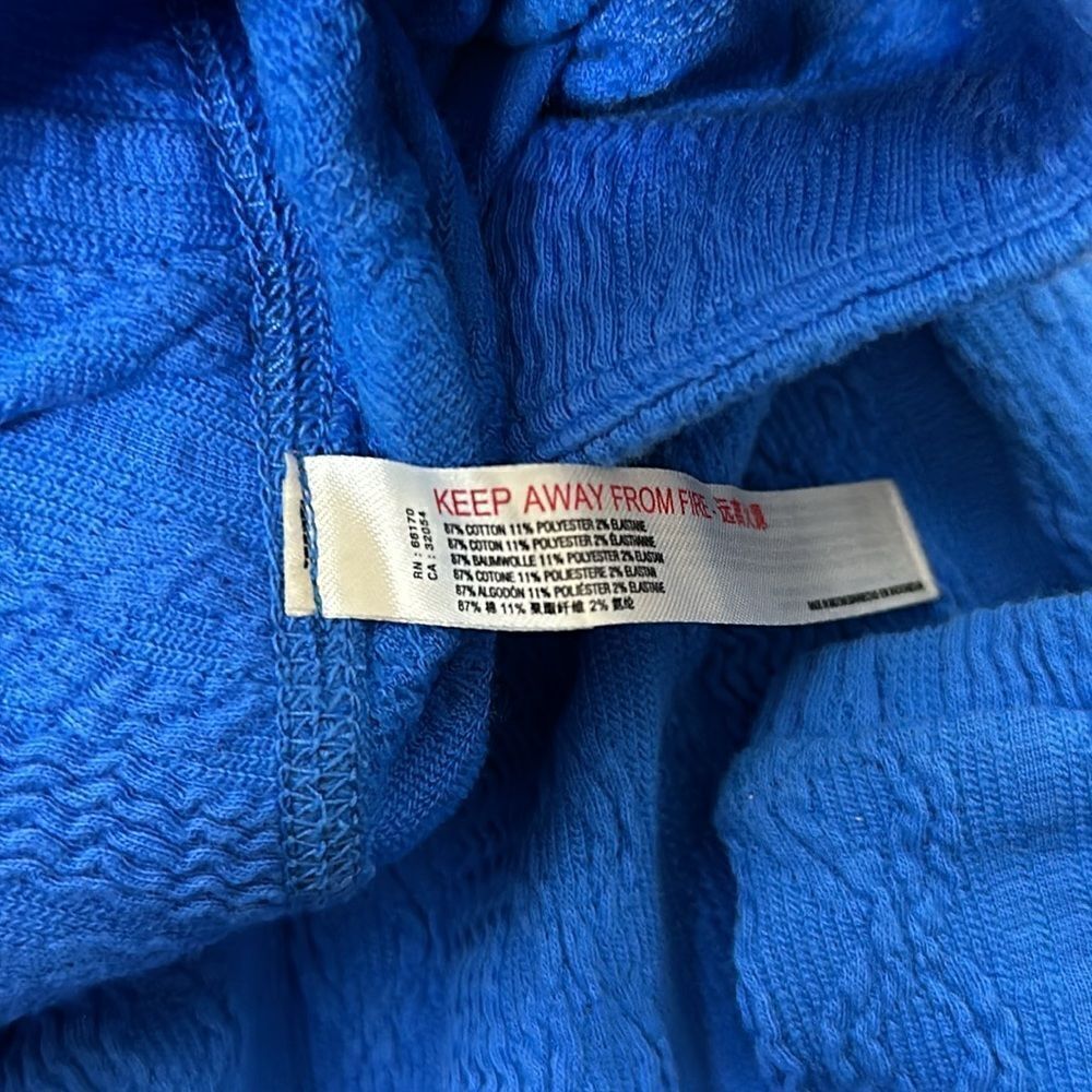 NWOT FP Movement Blue Textured Joggers - Size Med… - image 8